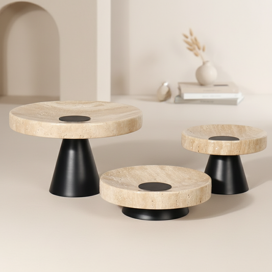 Montera Travertine Pedestal Stand – 3 Sizes
