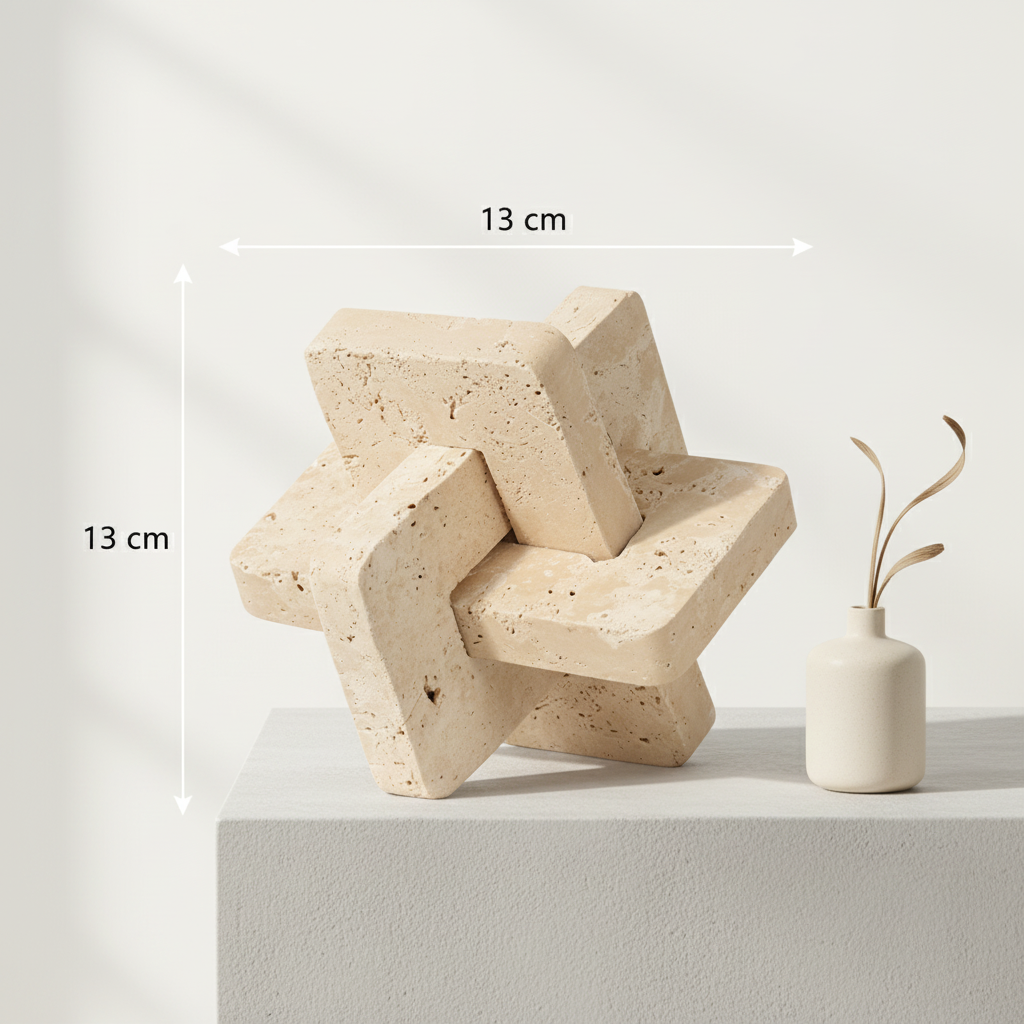 Astoria Massives Steinmarmor-Puzzle-Ornament