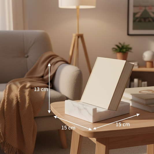 Carrara Marmor Buchständer