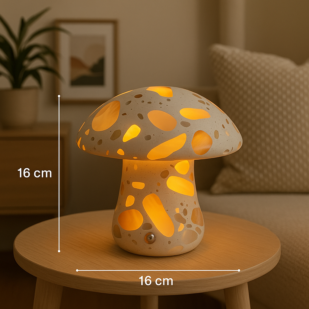 Mira Marble Mushroom Lamp