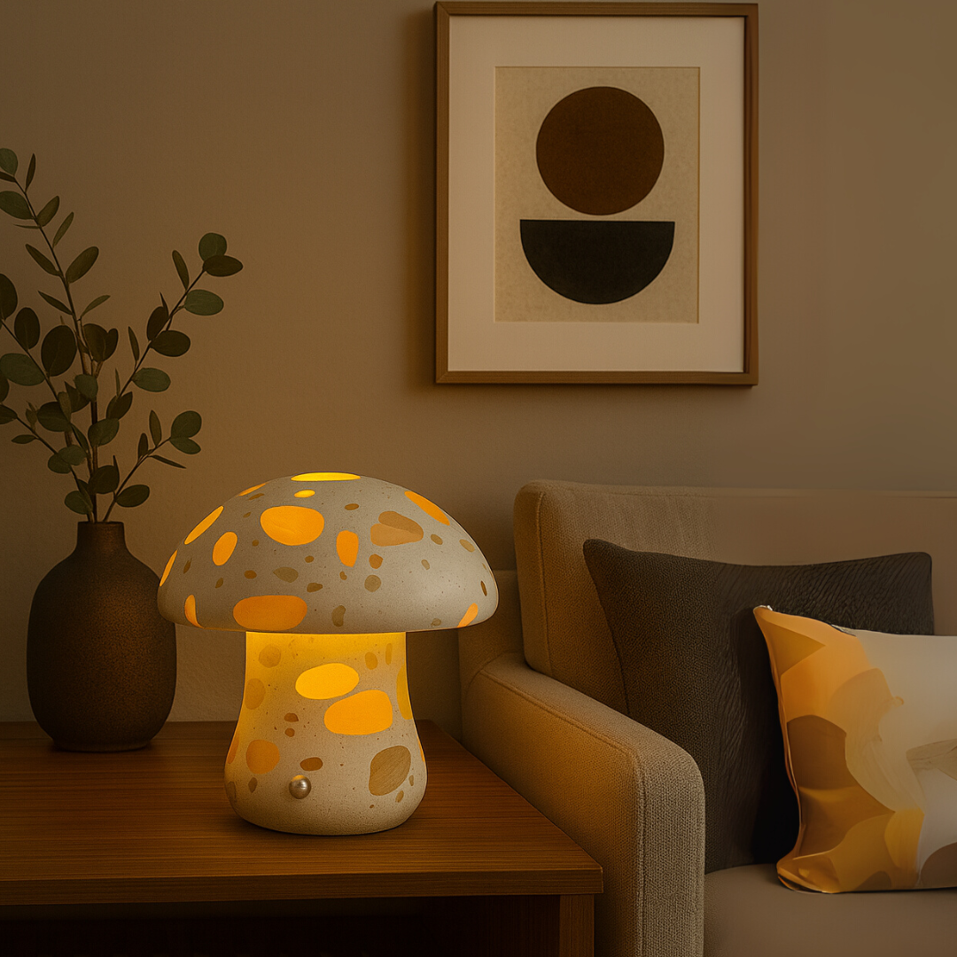 Mira Marble Mushroom Lamp