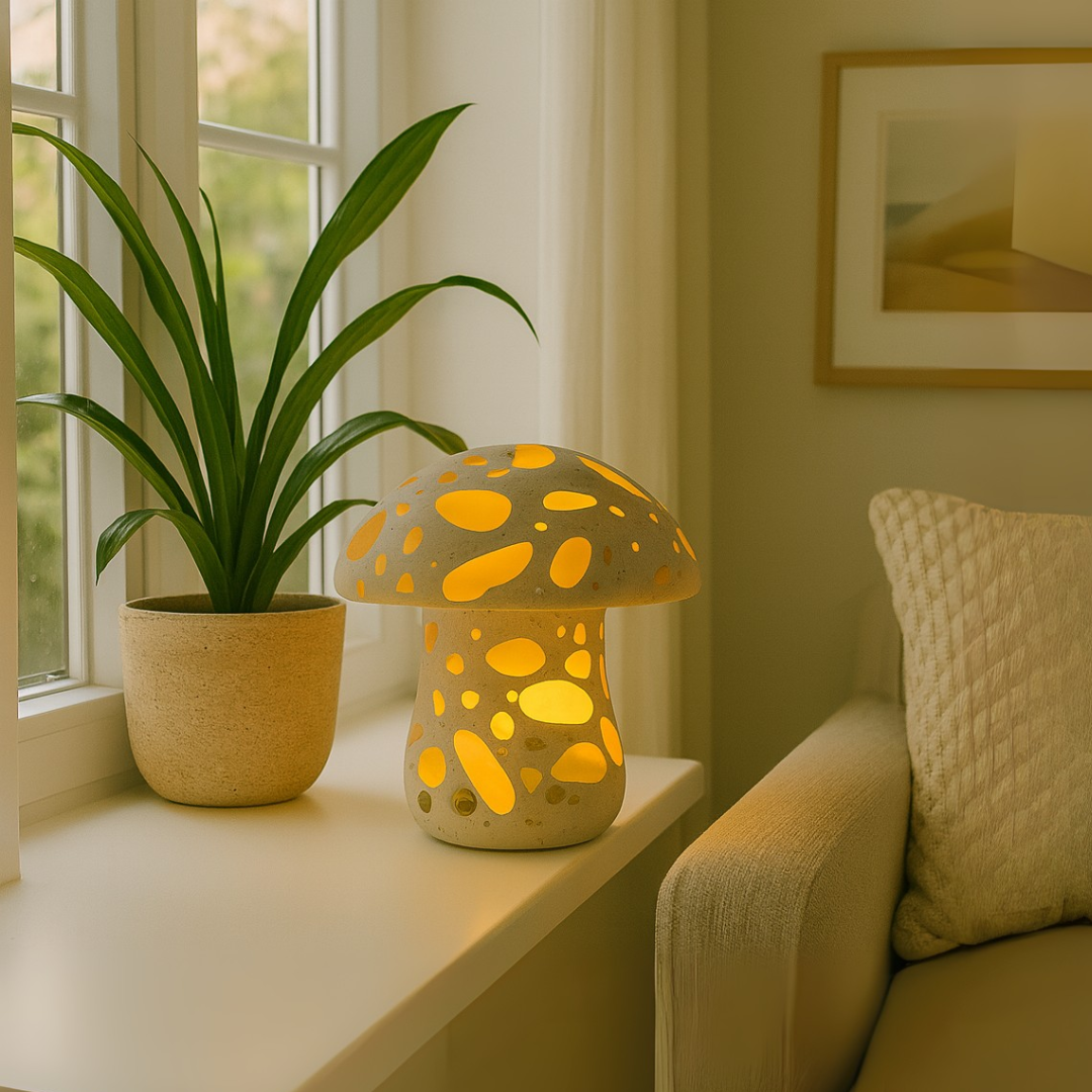 Mira Marble Mushroom Lamp