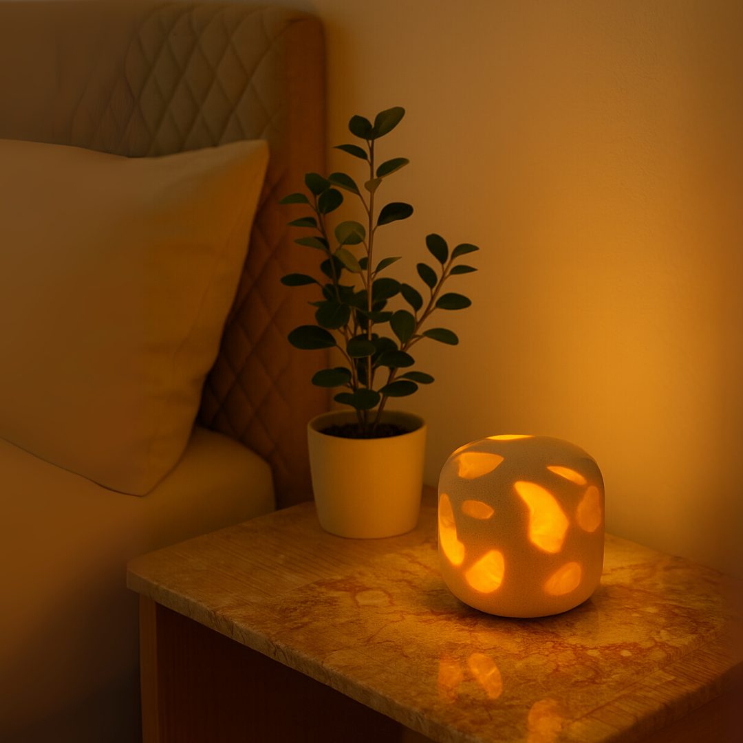 Lunis Marble Dome Lamp