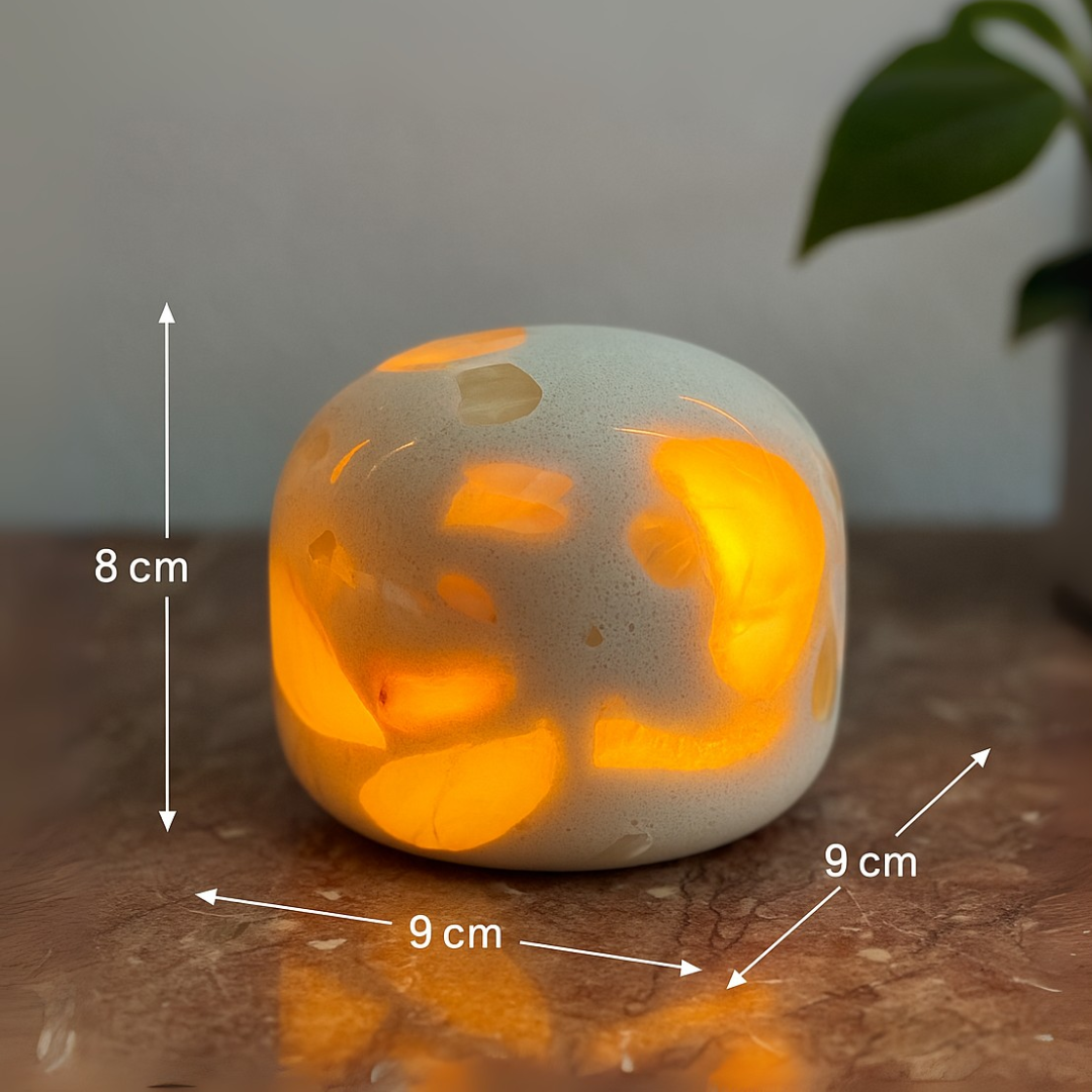 Lunis Marble Dome Lamp