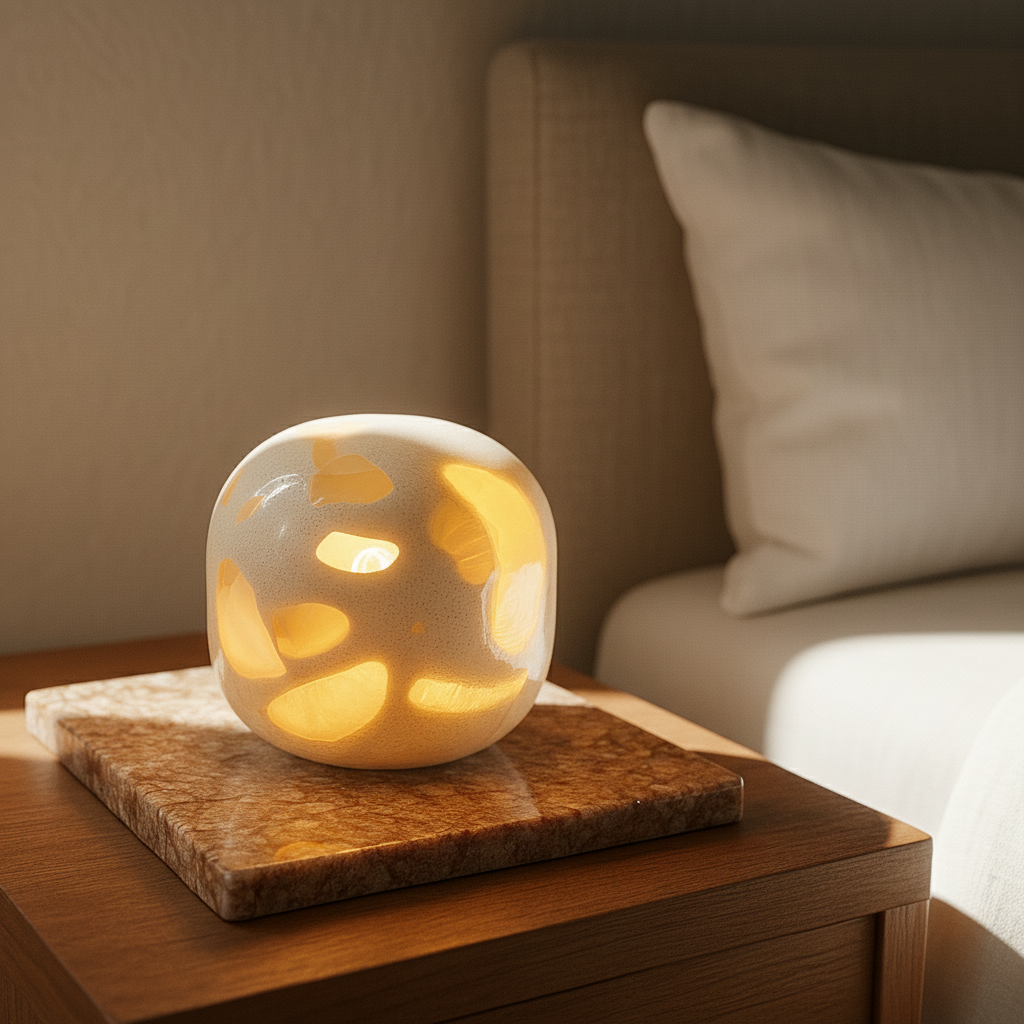 Lunis Marmor Kuppel Lampe