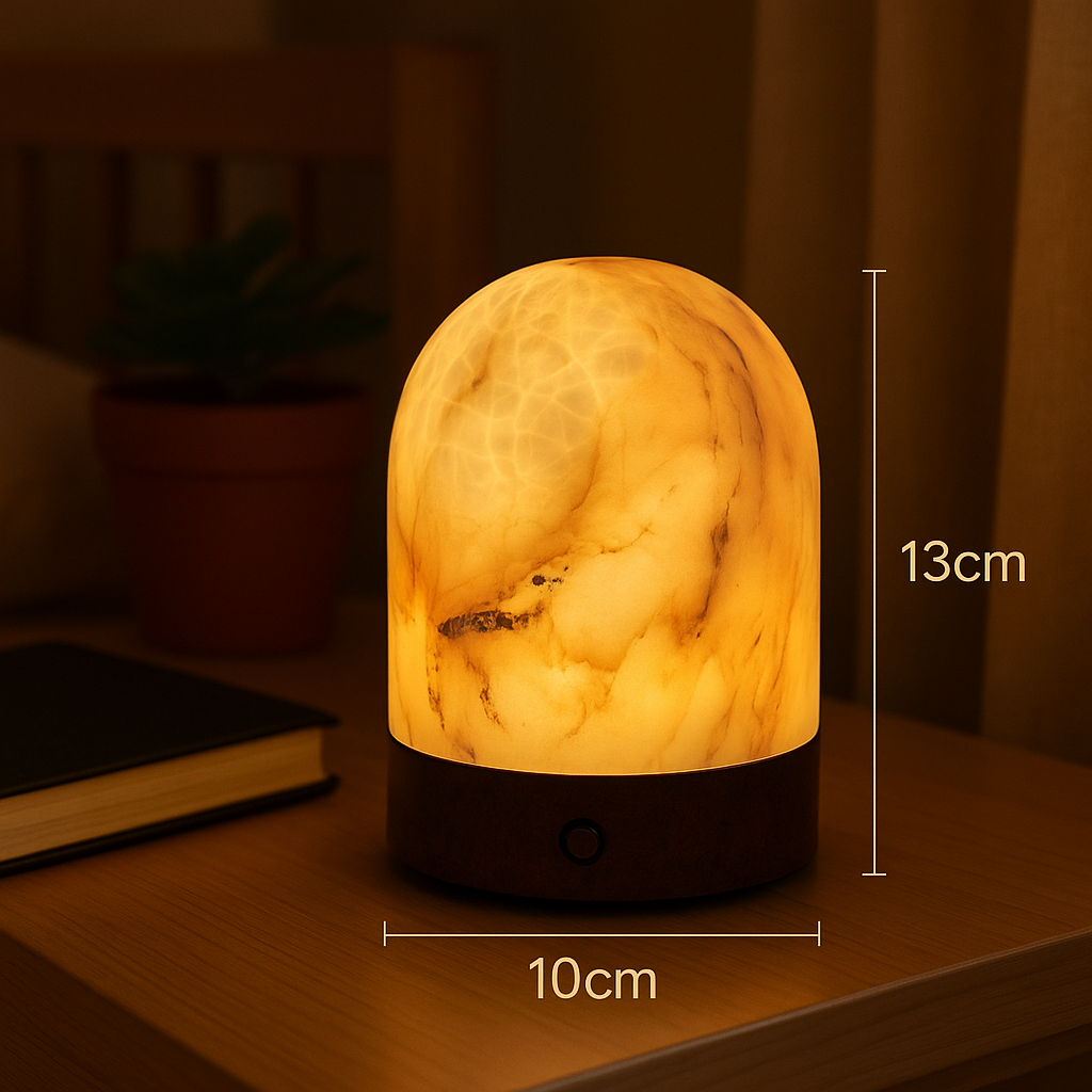 Aurelia Marble Dome Lamp