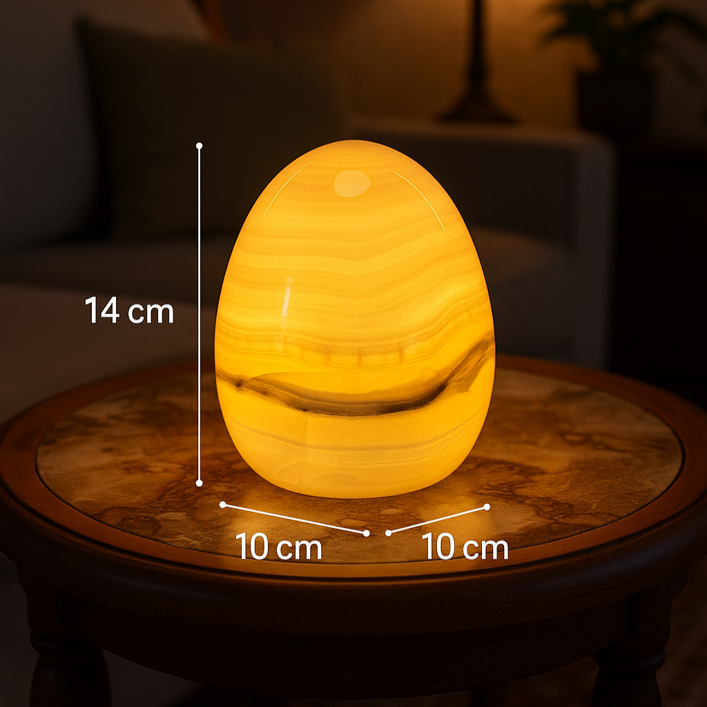 Lyra Marble Egg Lamp