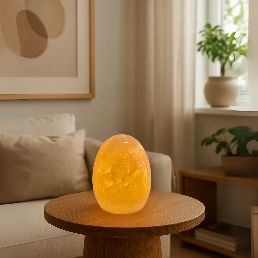 Lyra Marble Egg Lamp