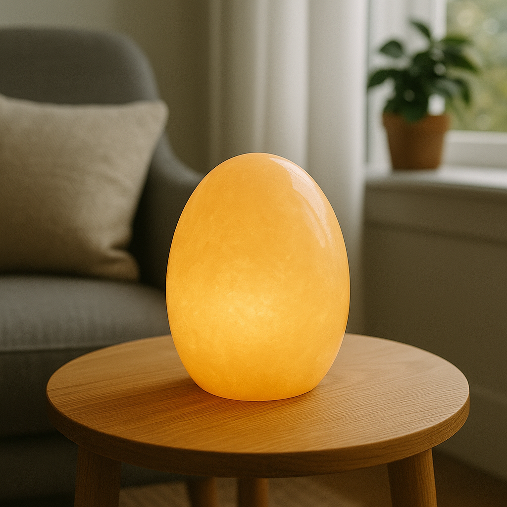 Lyra Marble Egg Lamp