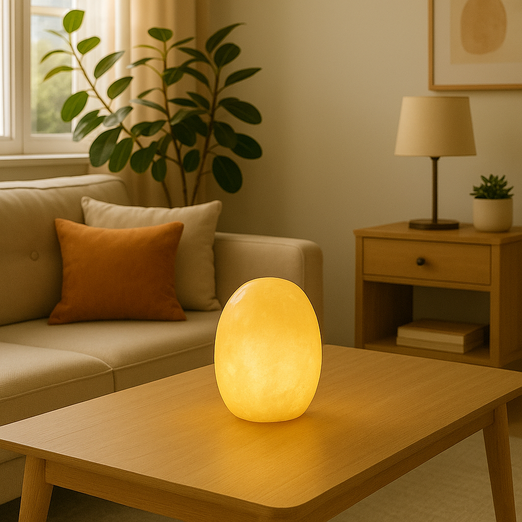 Lyra Marble Egg Lamp