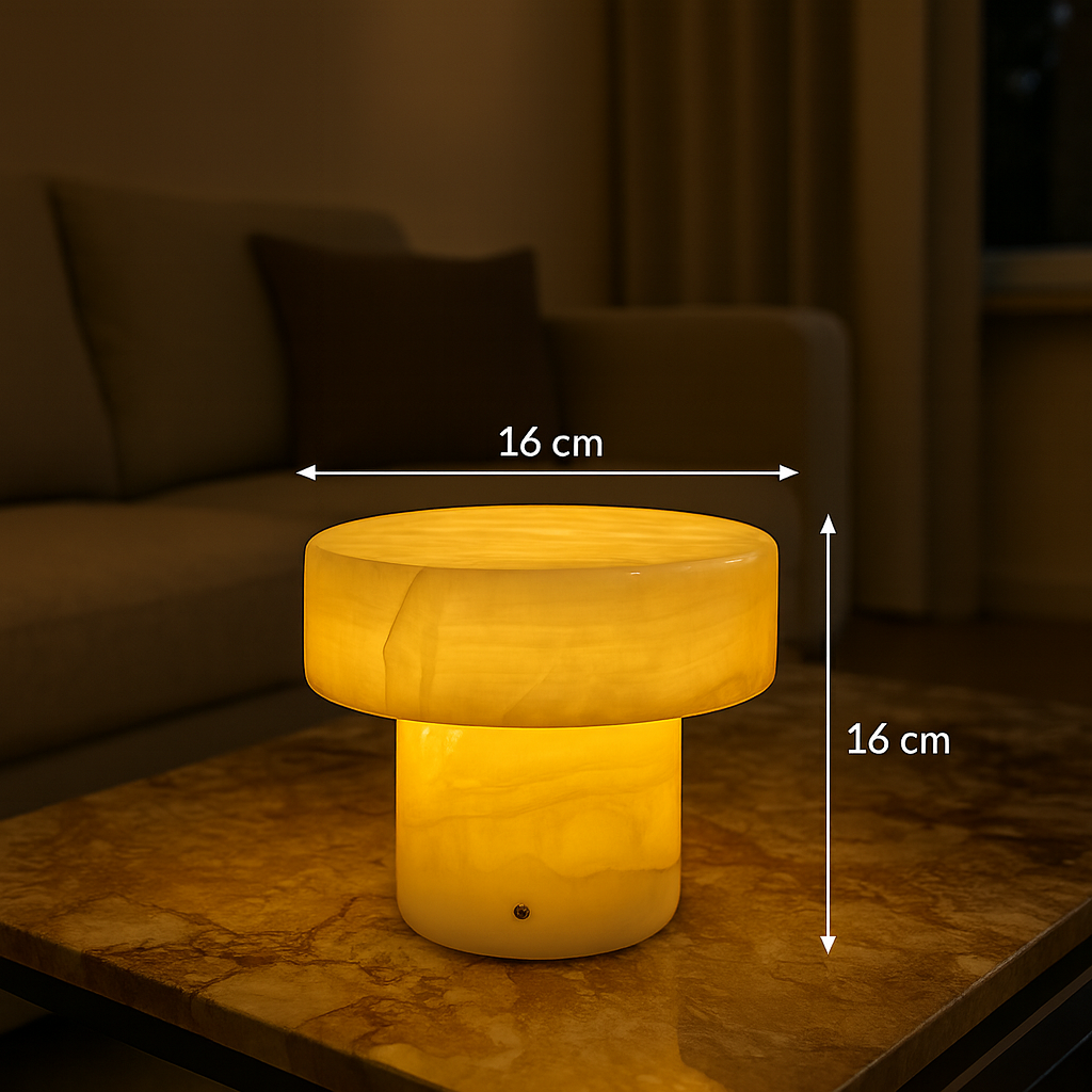 Solenne Marble Column Lamp