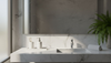 Luxury marble bathroom vanity set arrangement