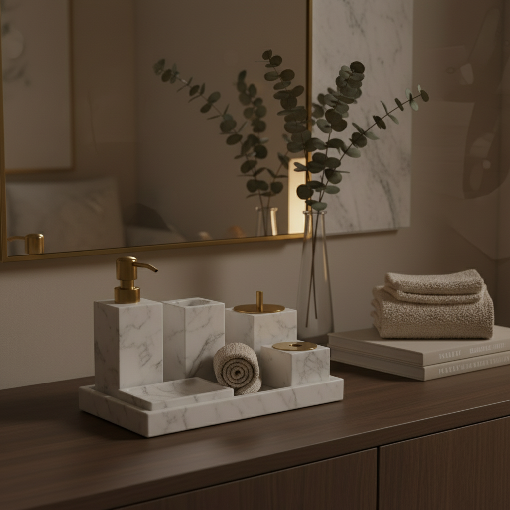 Marble Bathroom Essentials