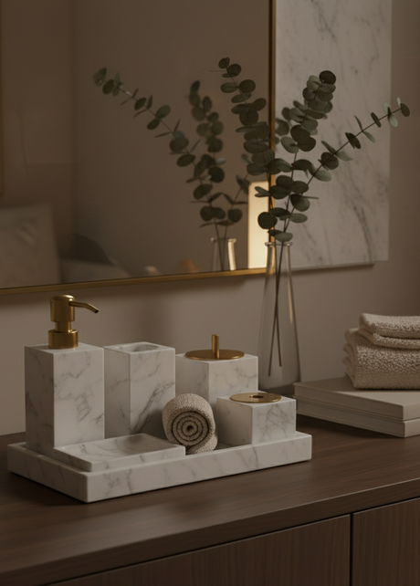 Marble Bathroom Essentials