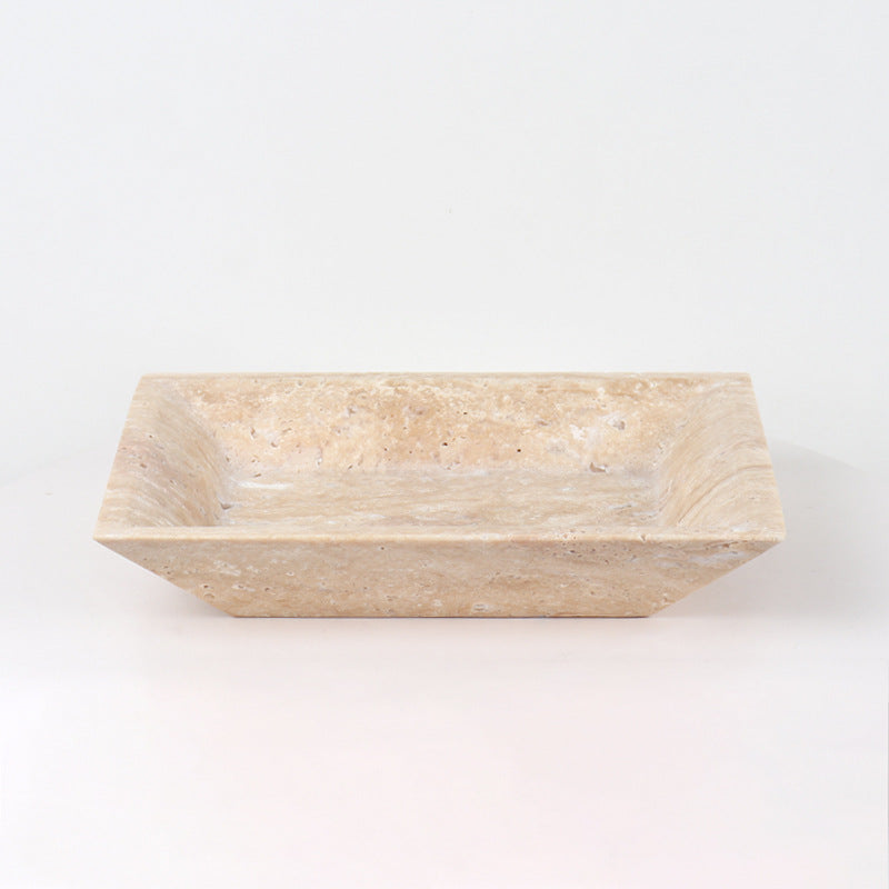 Travertine Rectangular Fruit Tray