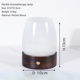 LustreGlow Marble Aromatherapy Lamp – Wireless Solid Stone Wellness Light