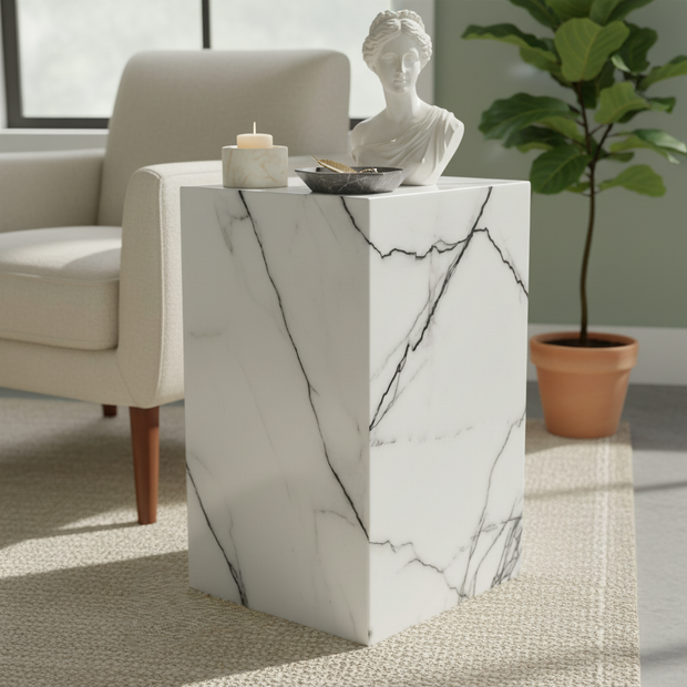 Cervano Viola Marble Side Table