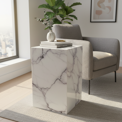 Cervano Viola Marble Side Table