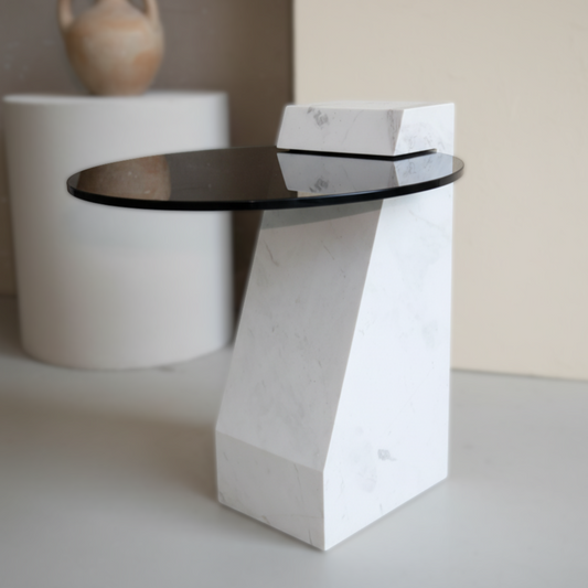 Ardano Statuario Marble Side Table