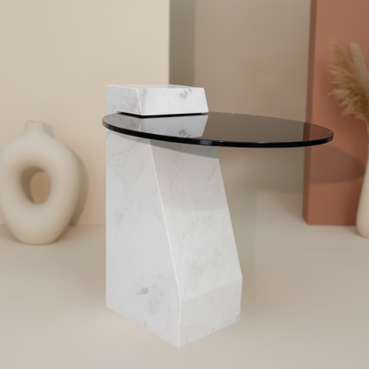 Ardano Statuario Marble Side Table