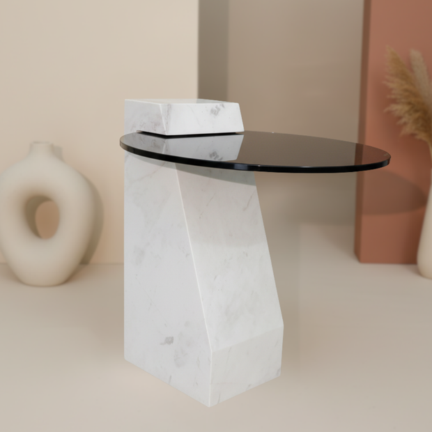 Ardano Statuario Marble Side Table