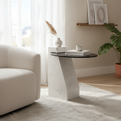 Ardano Statuario Marble Side Table