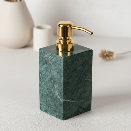 Luxury Marble Soap Dispenser – 1kg Solid Stone with Metal Pump