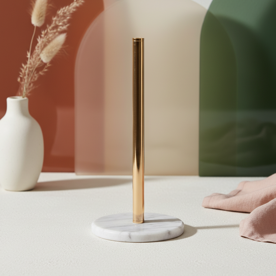 Marble Paper Towel Holder – Sleek Countertop Design