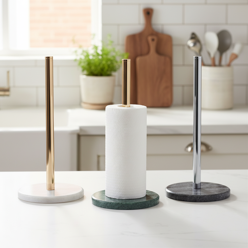 Marble Paper Towel Holder – Sleek Countertop Design