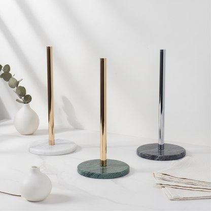 Marmeren keukenpapier houder – strak ontwerp voor op het aanrecht