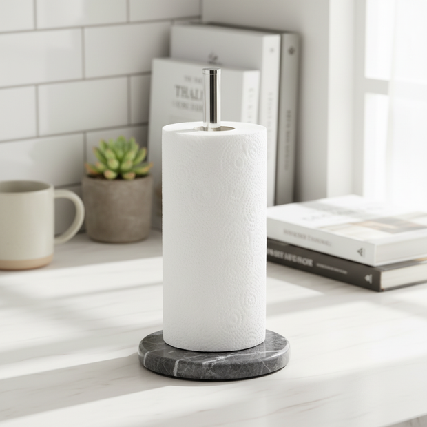 Marble Paper Towel Holder – Sleek Countertop Design