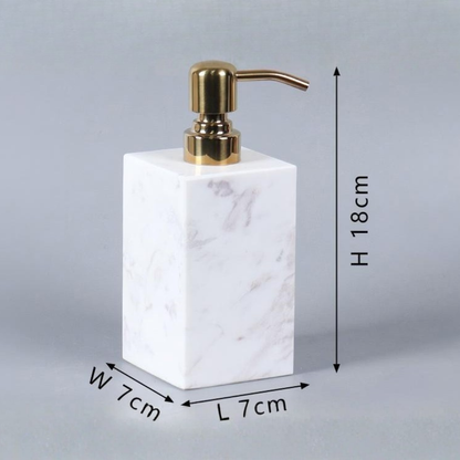 Calviera White Marble Bathroom Set
