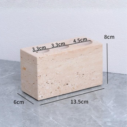 Ardino Travertine Marble Bathroom Set