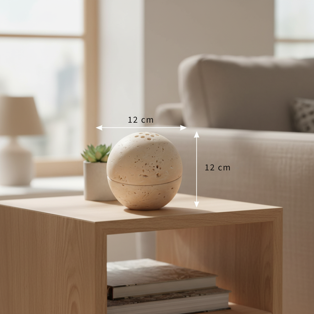 Auralis Steinkugel Räucherstäbchenhalter