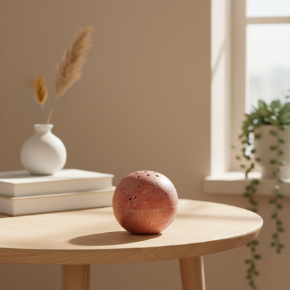 Virella Marble Sphere Incense Holder