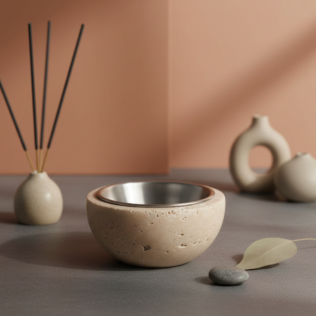 Arvion Stone Incense Bowl