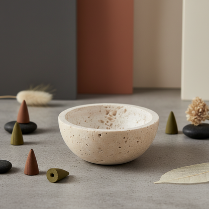 Arvion Stone Incense Bowl