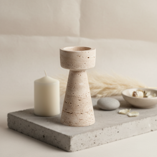 Caldera Stone Candle Holder