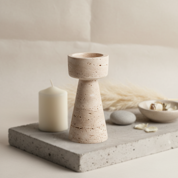 Caldera Stone Candle Holder