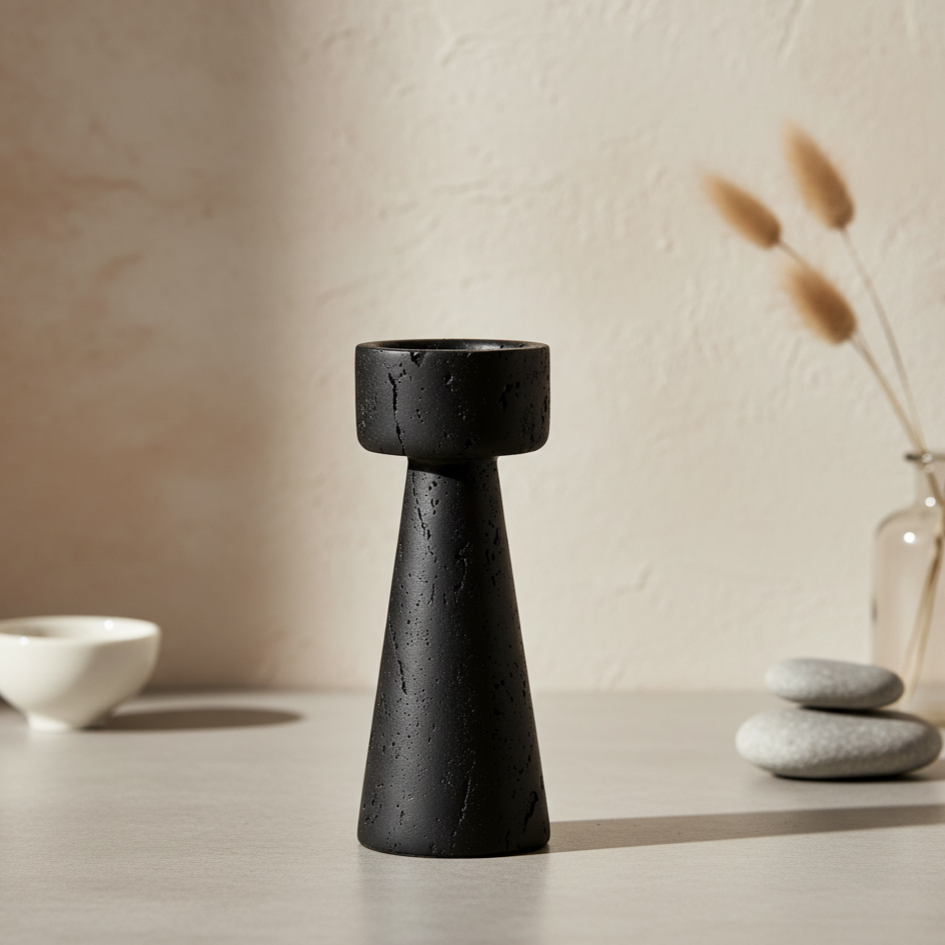 Caldera Stone Candle Holder