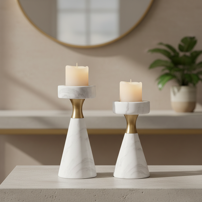 Varenna Marble Candle Holder