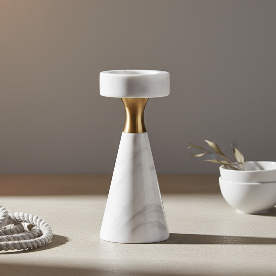 Varenna Marble Candle Holder