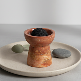 Solora Marble Aromatherapy Cup – Solid Stone with Lava Core