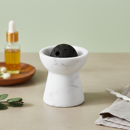 Solora Marble Aromatherapy Cup – Solid Stone with Lava Core