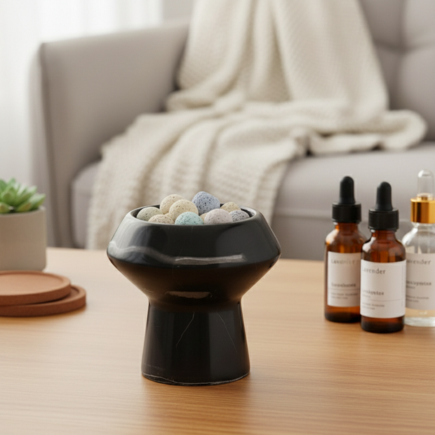 Marble Aura Essence Cup – 1kg Solid Stone