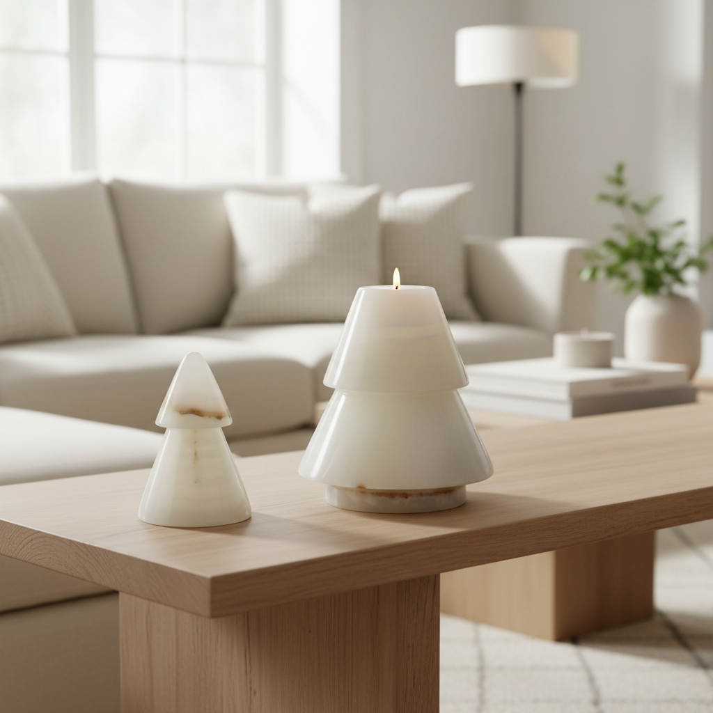 Ardena Stone Tree Candle Holder