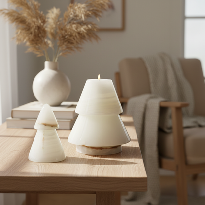 Ardena Stone Tree Candle Holder