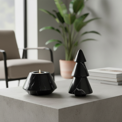 Ardena Stone Tree Candle Holder