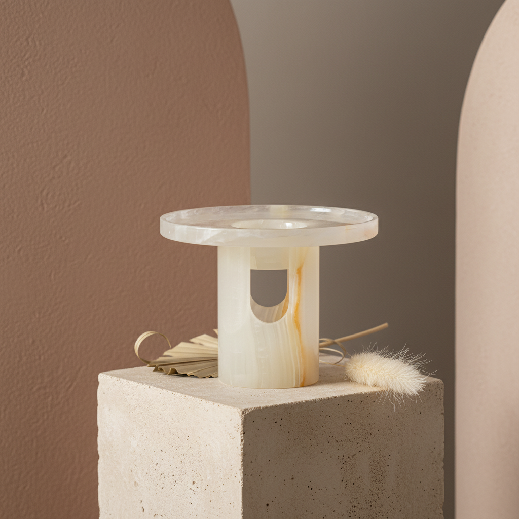 Ciro Stone Candle Holder