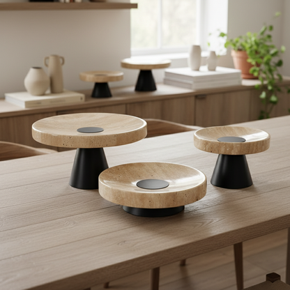Montera Travertine Pedestal Stand – 3 Sizes